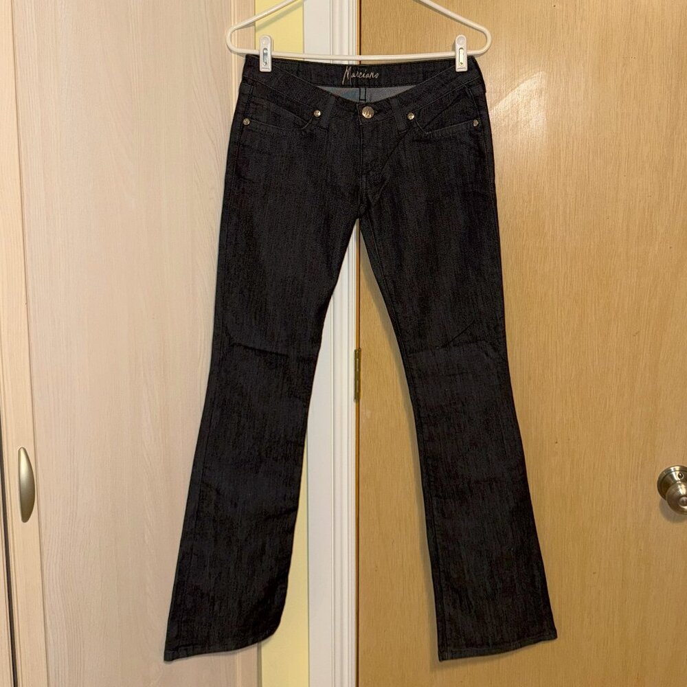 Chic Marciano Dark Wash Low Rise Flare Jeans
